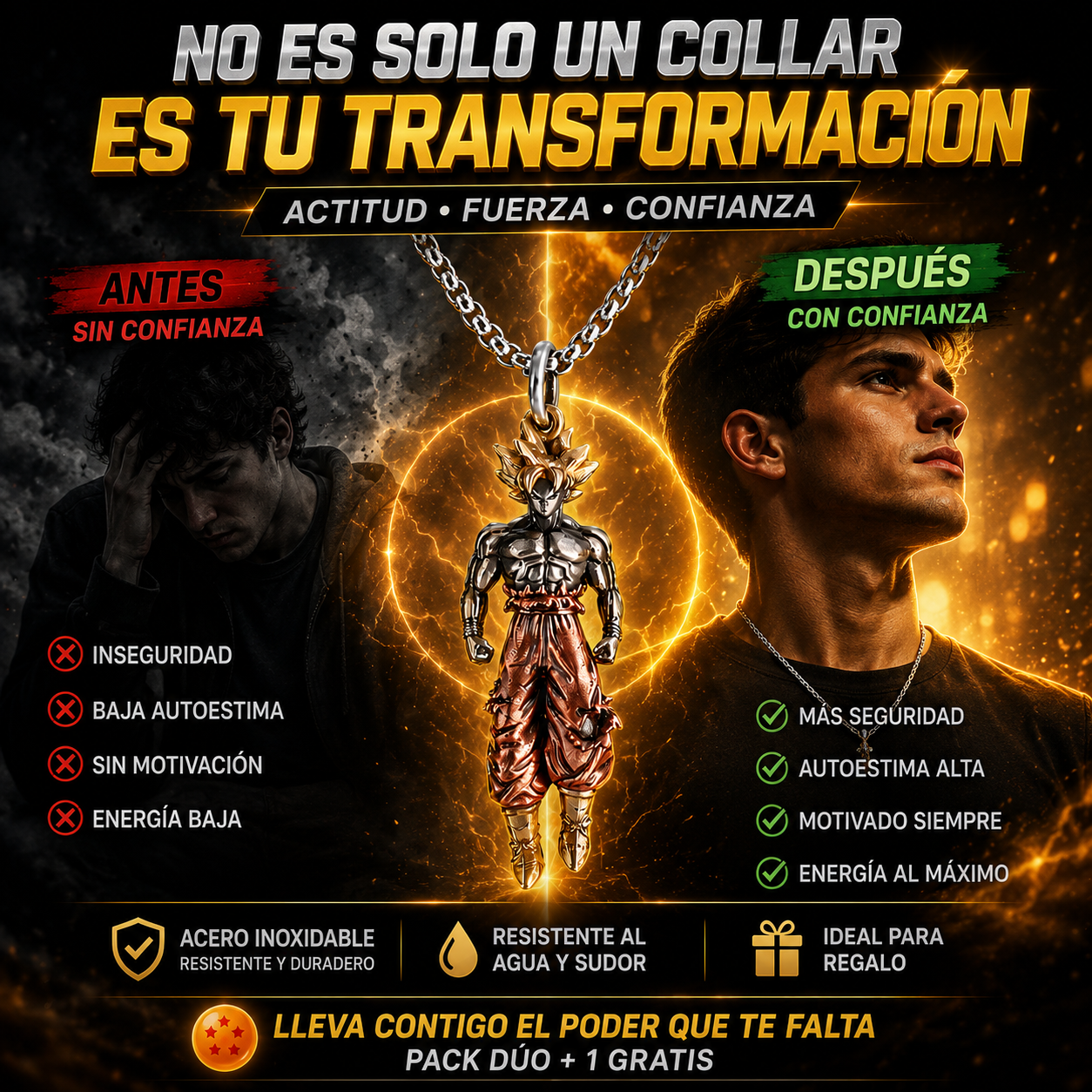 Collar Guerrero Saiyajin