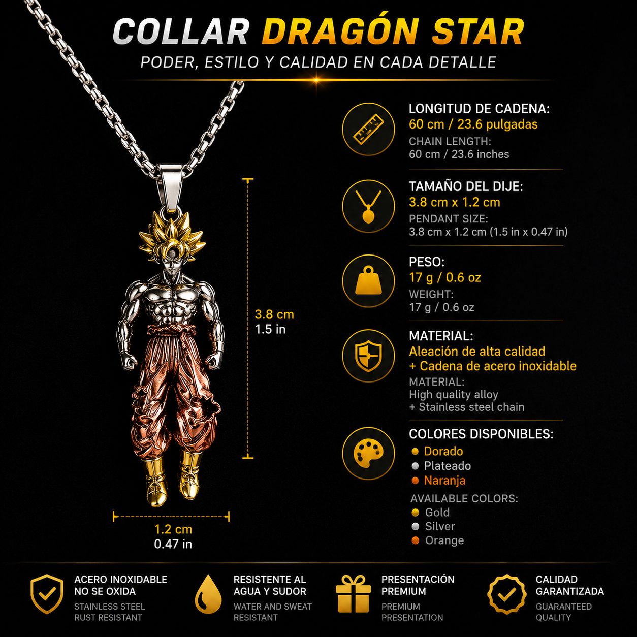 Collar Guerrero Saiyajin